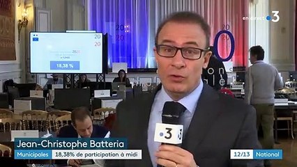 Municipales : la participation en baisse à midi