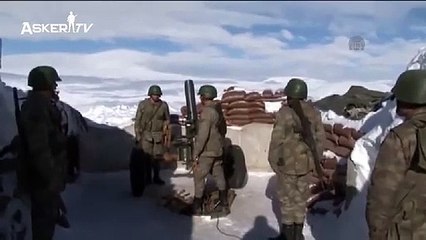 Huduttaki Zor Kış Koşullarında Mehmetçik