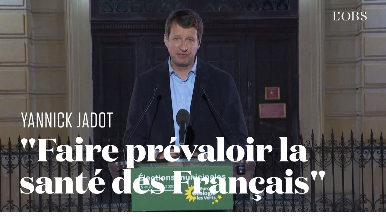 Yannick Jadot demande le report du second tour des élections municipales