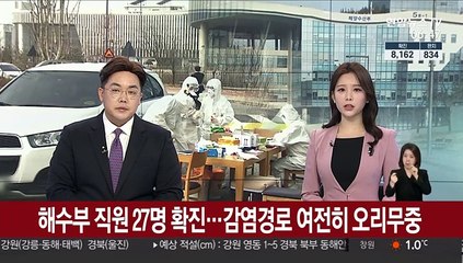 해수부 직원 27명 확진…감염경로 여전히 오리무중