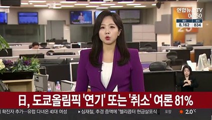 日, 도쿄올림픽 '연기' 또는 '취소' 여론 81%