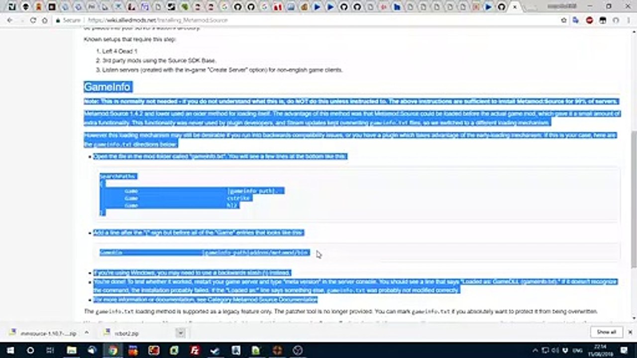 How to install and load RCBot2