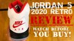 Air Jordan 5 Fire Red 2020 OG Retro Sneaker HONEST Review With Sizing and New Release Date