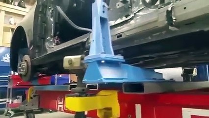 Repair & realignment of an Audi A3 chassis using the extremely accurate Celette Bench