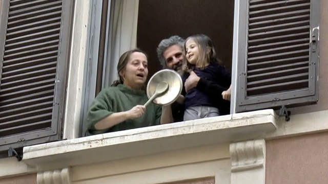 Italians in nationwide coronavirus lockdown sing together to boost morale