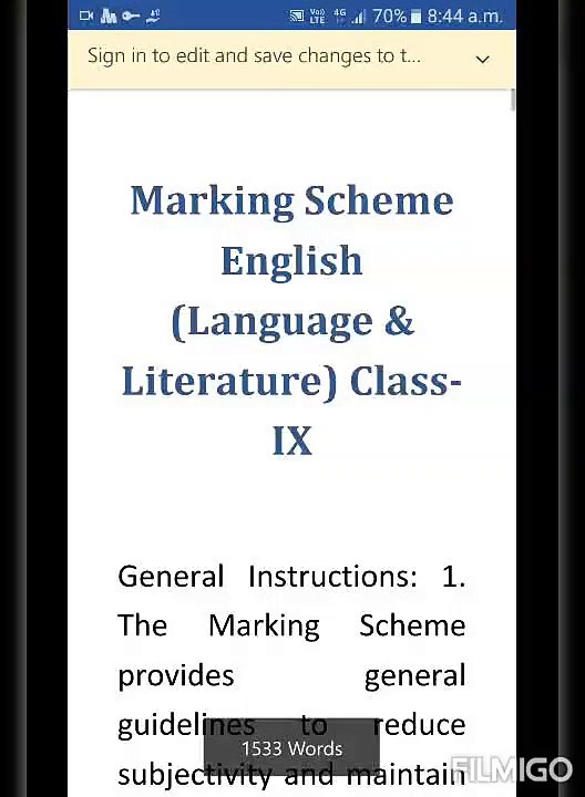 Solved sample paperCBSE 9th English