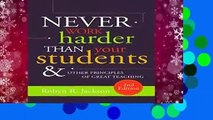 Never Work Harder Than Your Students and Other Principles of Great Teaching  Best Sellers Rank : #4