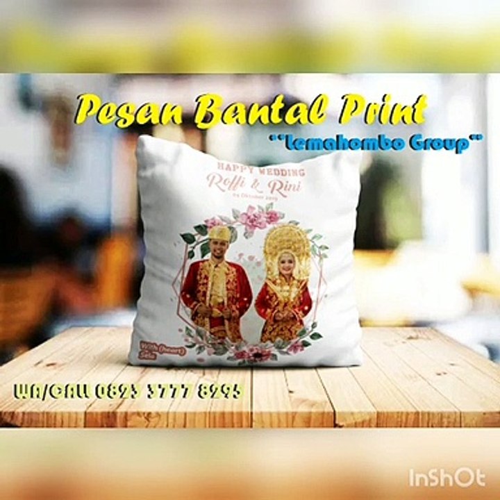 Pesan Bantal Foto Di Medan, WA. 0823 3777 8295, LEMAHOMBO GROUP