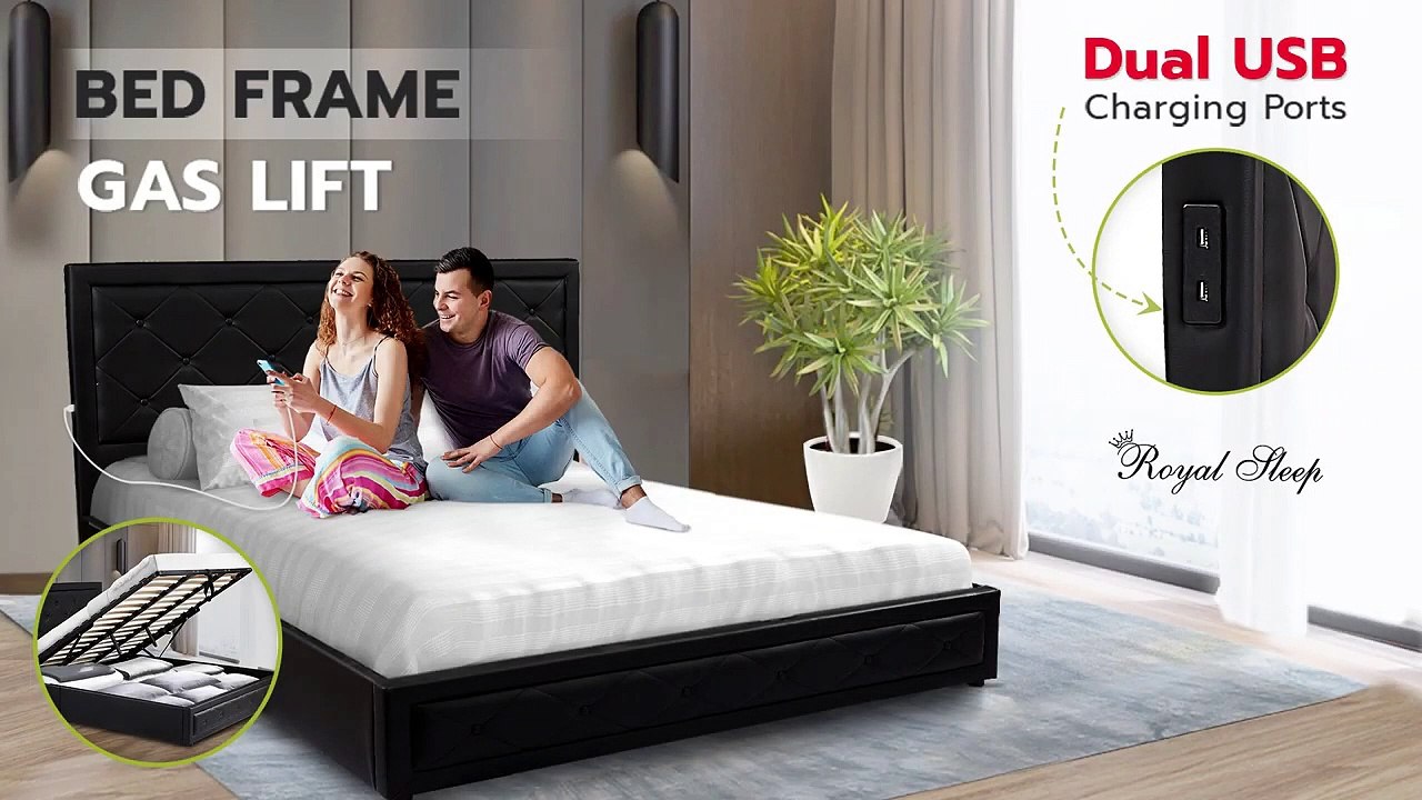 Gas Lift Bed Frame Installation Guide video Dailymotion