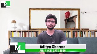 GATE 2020 Topper  Aditya Sharma AIR 4 CE  IES Master Classroom Student