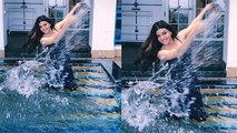 Swimming Pool पर Kajal Aggarwal का कातिलाना अंदाज बना देगा दीवाना | Kajal Aggarwal Viral Look