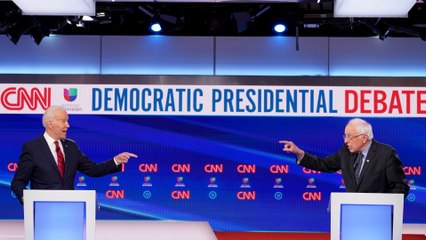 Biden and Sanders tear into Trump over coronavirus response