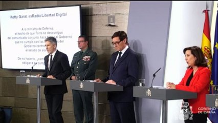 Robles avisa a Torra a "abandonar la vida pública" si no acata las órdenes del Gobierno