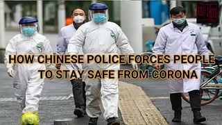 See how china police handling  the corona suspects