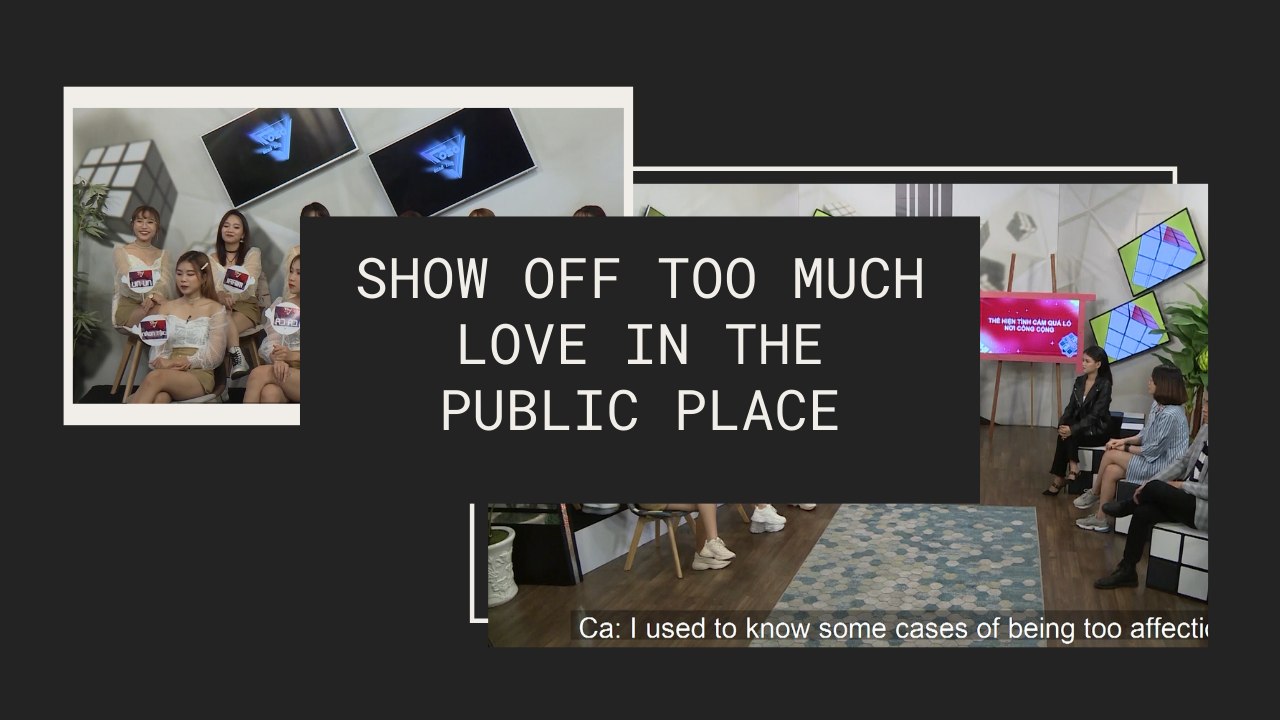 Show off too much love in the public place