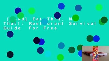 [Read] Eat This, Not That!: Restaurant Survival Guide  For Free