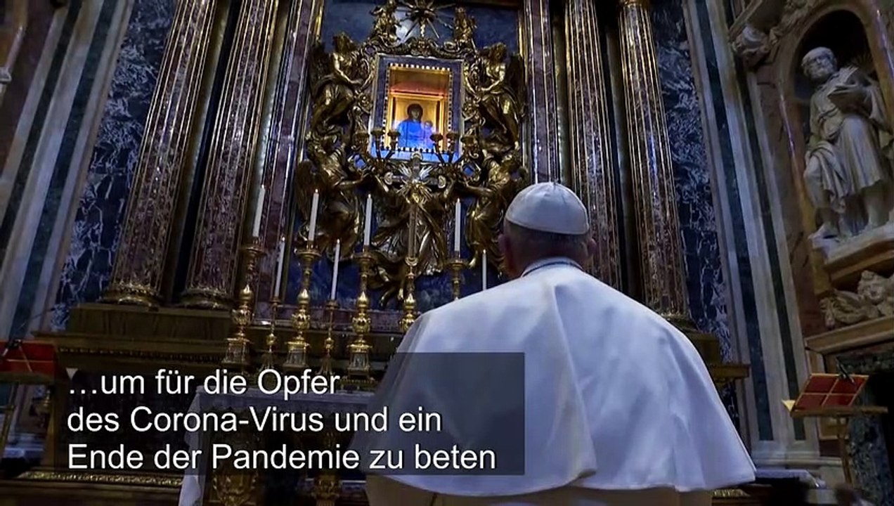 Papst betet für ein Ende der Corona-Pandemie