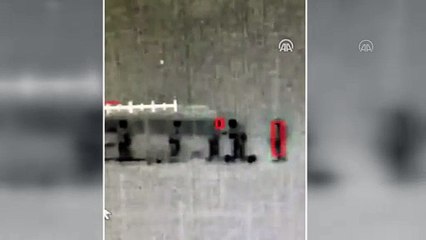 Yunan güvenlik güçlerinin sığınmacıya sert müdahalesi kamerada