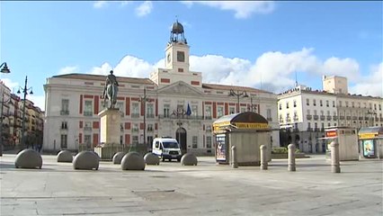 Desoladoras imágenes de Madrid en el primer lunes en estado de alarma
