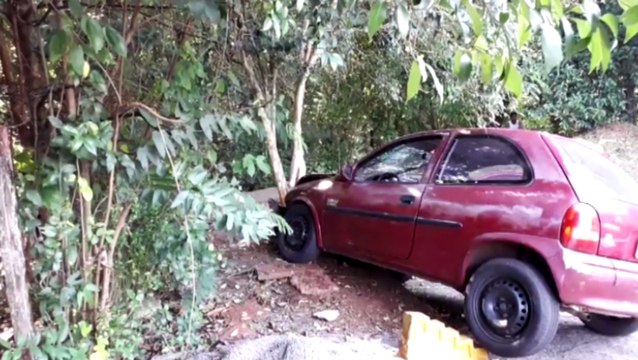 Motorista morre ao perder o controle de veículo e bater contra árvore, no Bairro Guarujá