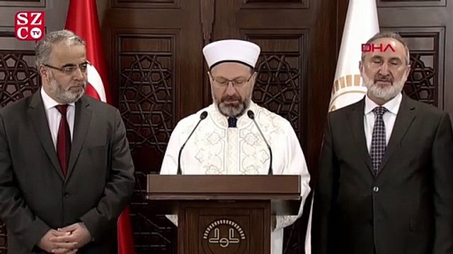 Diyanet İşleri Başkanı: Cuma namazı başta olmak üzere cemaatle namaza ara verilmesi gerekli