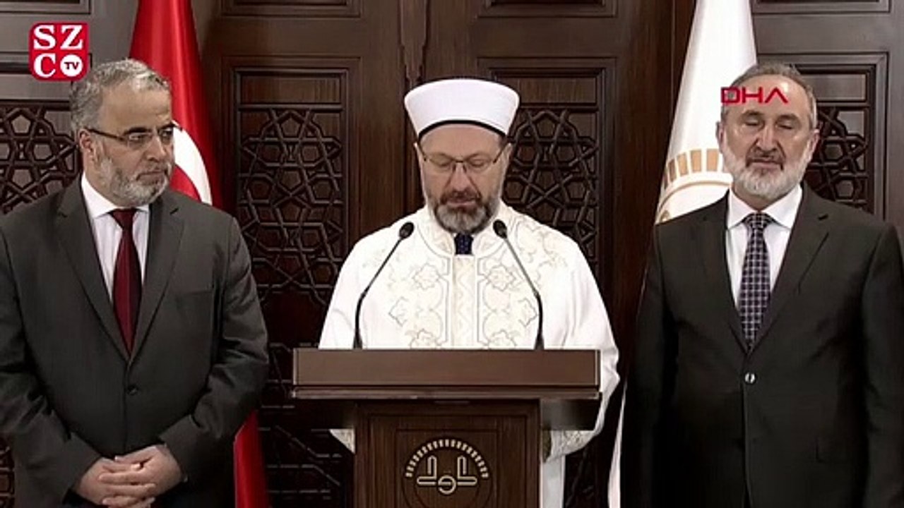 Diyanet İşleri Başkanı: Cuma namazı başta olmak üzere cemaatle namaza ara verilmesi gerekli