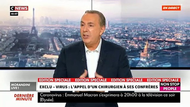 VIRUS - Le Docteur Sydney Ohana lance un appel en direct dans « Morandini Live » à destination de ses collègues - VIDEO