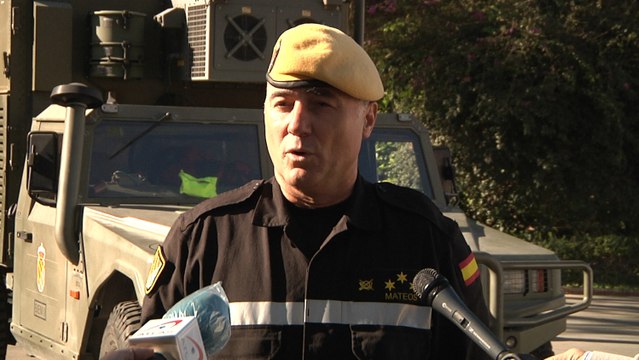 Un total de 110 militares de la UME trabajan desinfectando Sevilla