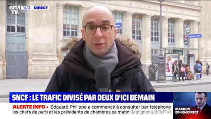 Coronavirus: les voyageurs sont beaucoup moins nombreux gare du Nord à Paris