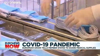 Ursula von der Leyen tells EU countries to share medical supplies