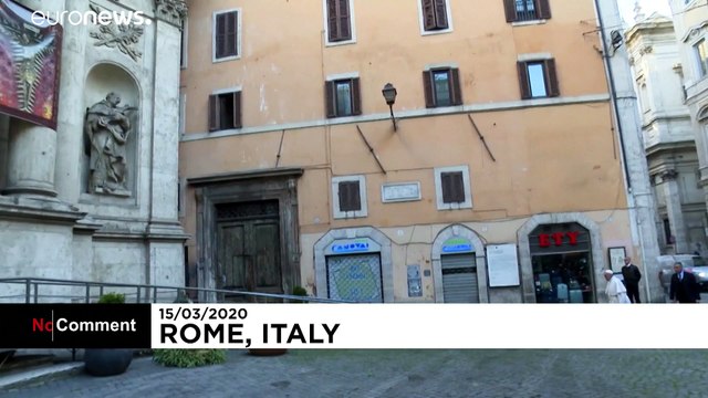 O Πάπας Φραγκίσκος στην άδεια Ρώμη