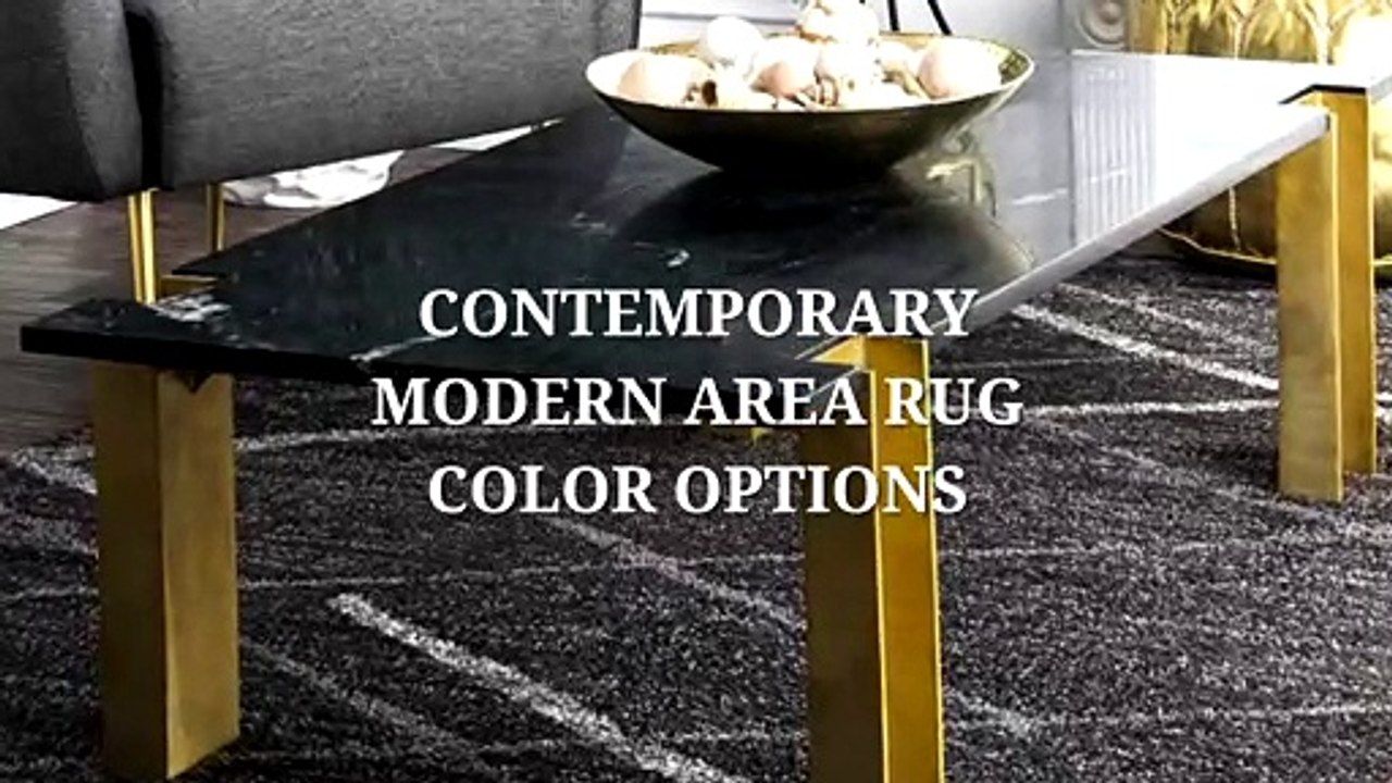 HOME DECORATING - CONTEMPORARY MODERN AREA RUG COLOR OPTIONS