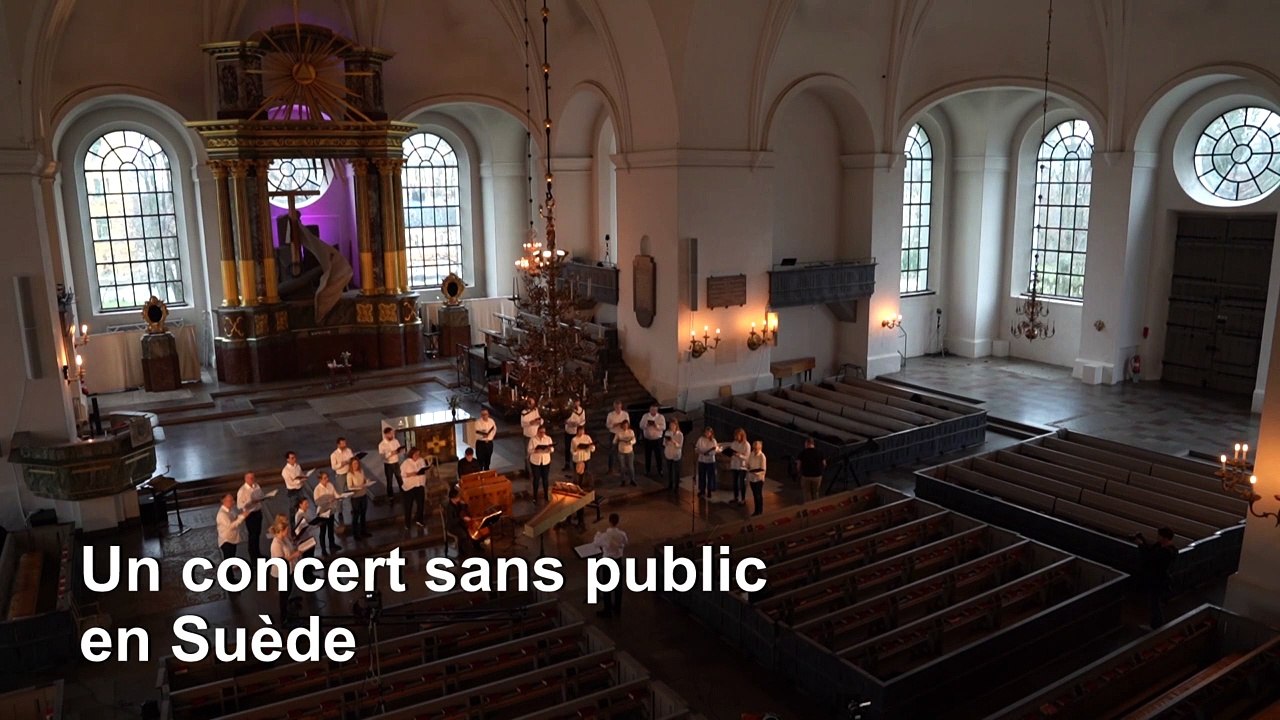 Coronavirus: A Stockholm, un concert sans public diffusé en ligne