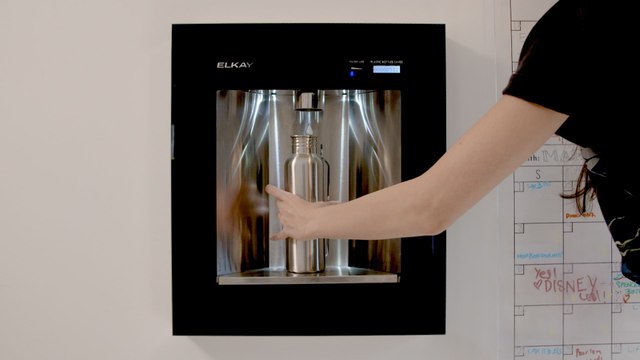 Elkay's ezH2O Liv Built-in Water Dispenser Replaces All Your Plastic Bottles