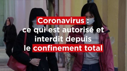 Coronavirus et confinement total : ce qui est autorisé, ce qui est interdit