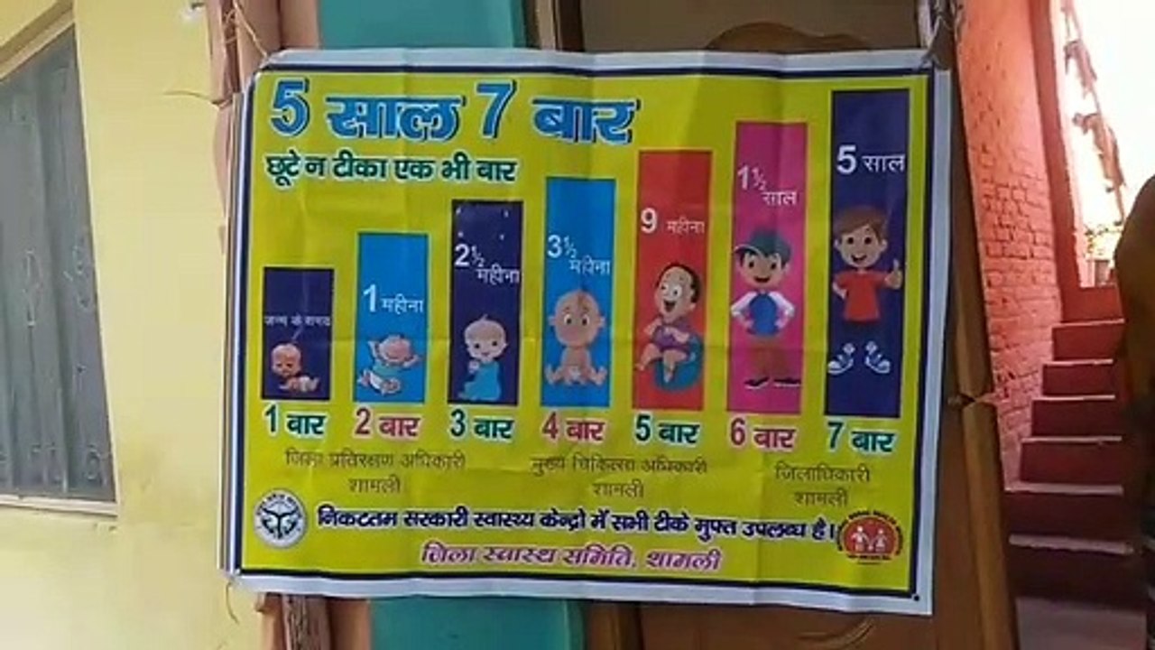 शामली: मिशन इंद्रधनुष के तहत बच्चों व गर्भवती महिलाओं हुआ टीकाकरण, लोगों को ऐसे किया जागरूक
