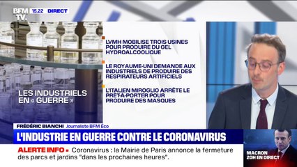 Face au coronavirus, les industries redéploient leur production