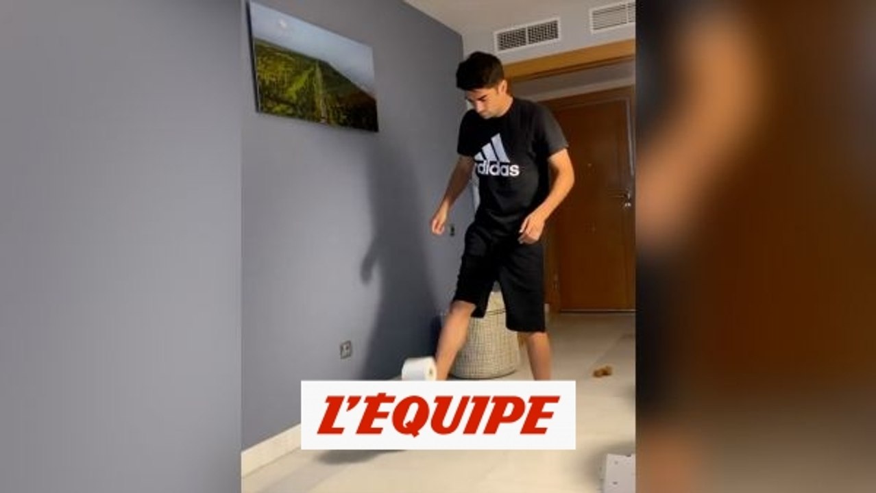 Enzo Zidane jongle avec du papier toilettes - Foot - Coronavirus - WTF