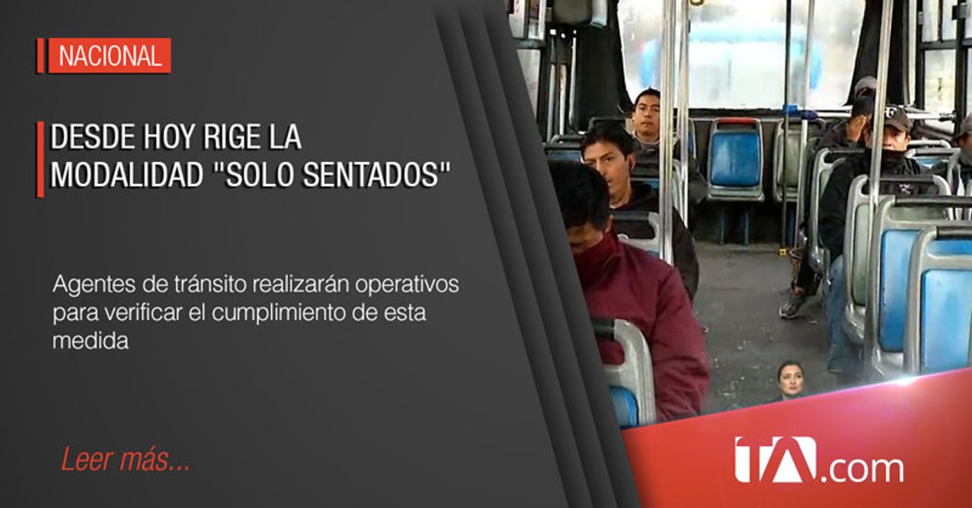 Desde hoy rige la modalidad "solo sentados"