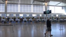 Turistas en el aeropuerto de Málaga
