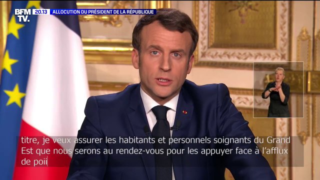 Emmanuel Macron: un hôpital de campagne du service de santé des armées sera déployé en Alsace