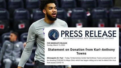 Karl-Anthony Towns Donates $100K To Mayo Clinic For Coronavirus Testing