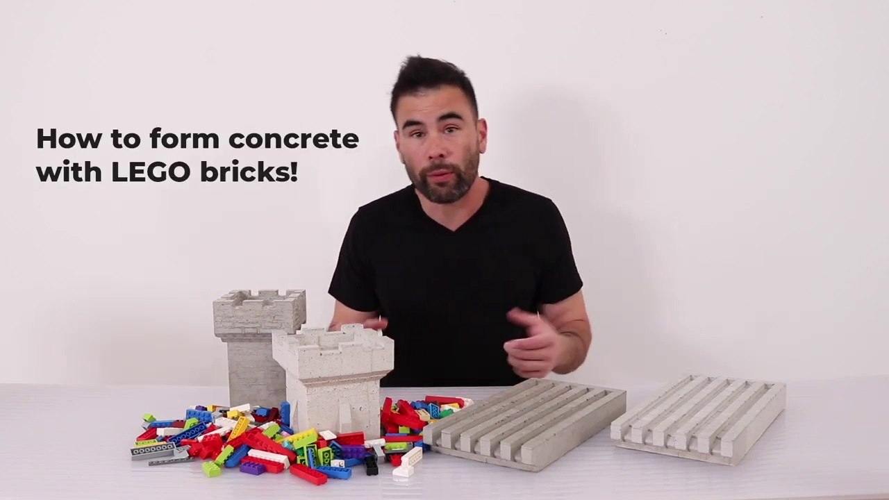 Pouring Concrete into LEGO