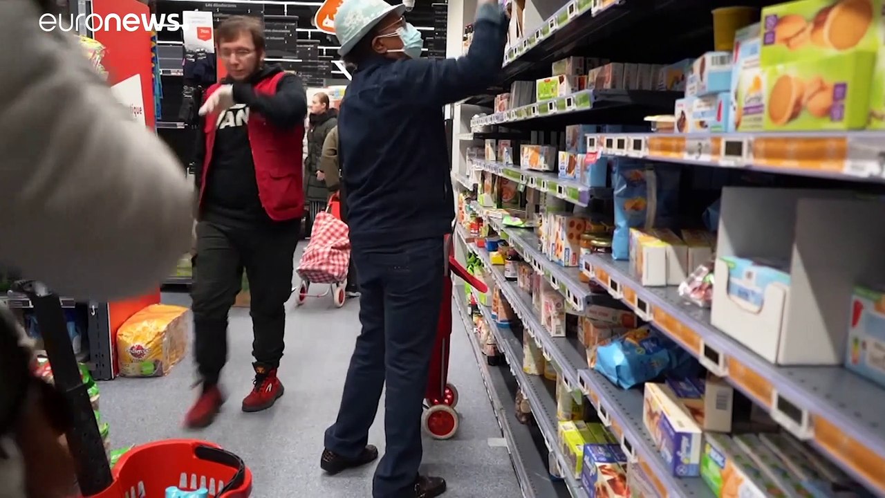 Corrida aos supermercados