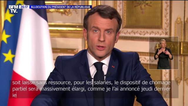 Emmanuel macron: les factures d'eau, de gaz, d'électricité ainsi que les loyers seront suspendus