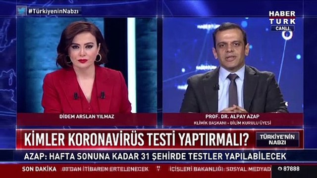 Koronavirüs Bilim Kurulu Üyesi Alpay Azap: Henüz sokağa çıkma yasağına ihtiyacımız yok”