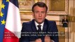 Coronavirus Le Président Emmanuel Macron français s'adresse aux Français