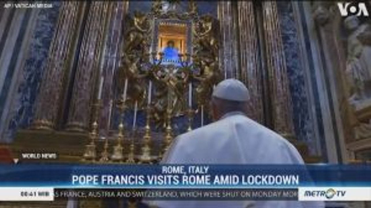 Pope Francis Visits Rome Amid Lockdown
