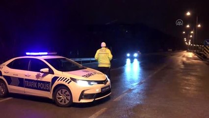 Samsun-Ankara kara yolunda kar yağışı ulaşımı aksatıyor