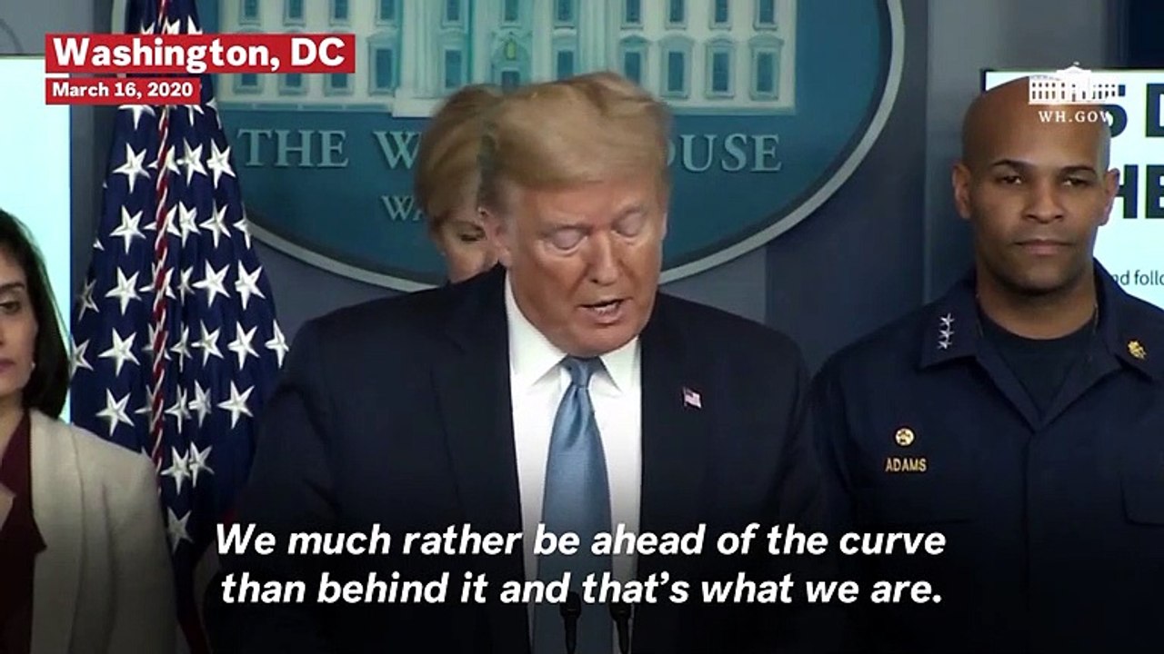 Trump Issues New Guidelines That Include Limiting Gatherings To 10 People